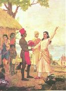 Raja Ravi Varma Bhishma Pledge oil on canvas